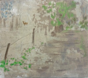 hert ( grijs) · 29x34 cm · tekening op ets · € 215,-