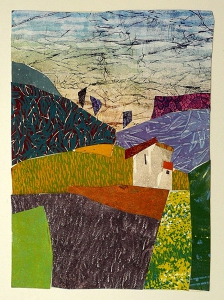 Huisje 2, 29 x 37, grafiekcollage, € 245,-