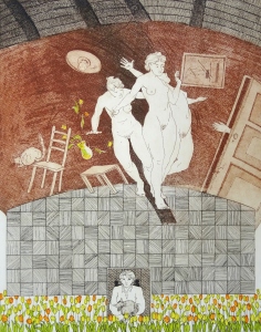 geluk moet steeds weer bijgesteld · 28x35 cm · € 145,-