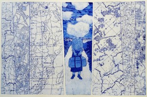 ik, reiziger · 38x57 cm · etsaquatint · € 295,-