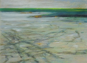 Waddenkust, 40x54, pastel, € 235,-