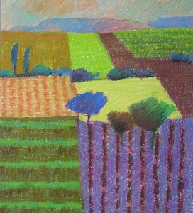 Provence, 39 x 43, pastel, € 285,-