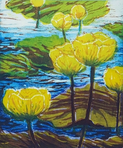 dotter, 21 x 26, ets/linosnede, € 70,-