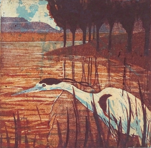 wal en water, 19 x 19, ets/aquatint, € 85,-