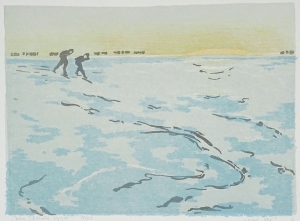 nog ver, 22 x 29, steendruk, € 90,-