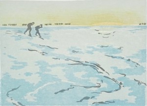 nog ver · 22x29 cm · steendruk · € 80,-