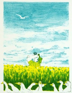 vogelkijker · 16x20 cm · steendruk € 80,-