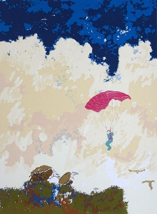 confrontatie, 39 x 53, zeefdruk, € 135,-