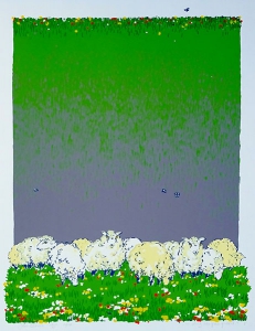 zo vlug als gras groeit, 38 x 49, zeefdruk, € 145,-